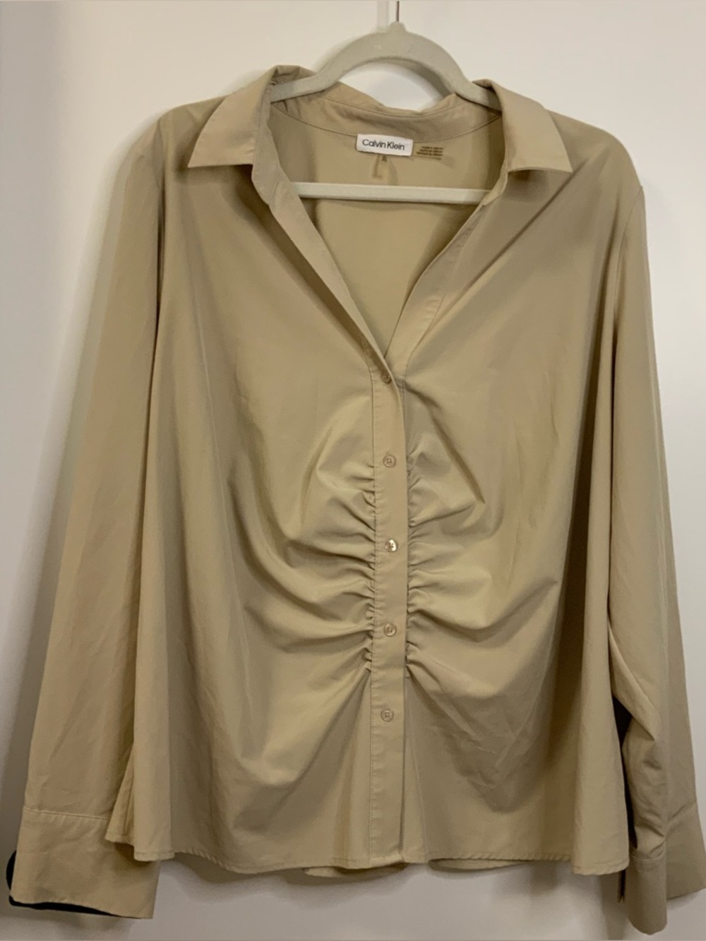 Calvin Klein Button-Front Blouse size 2X